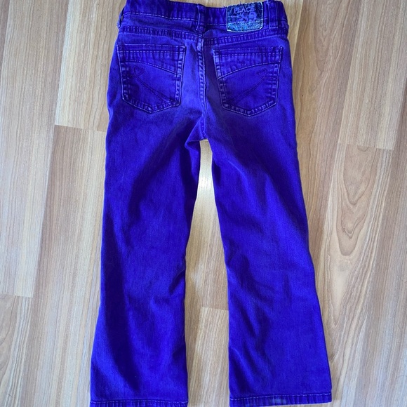 Children’s Place pants stretch denim purple pants, size 6. Great for spring - Picture 2 of 7